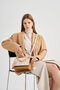 Lucky Bees Bolso Bandolera 918 Crema y Tostado